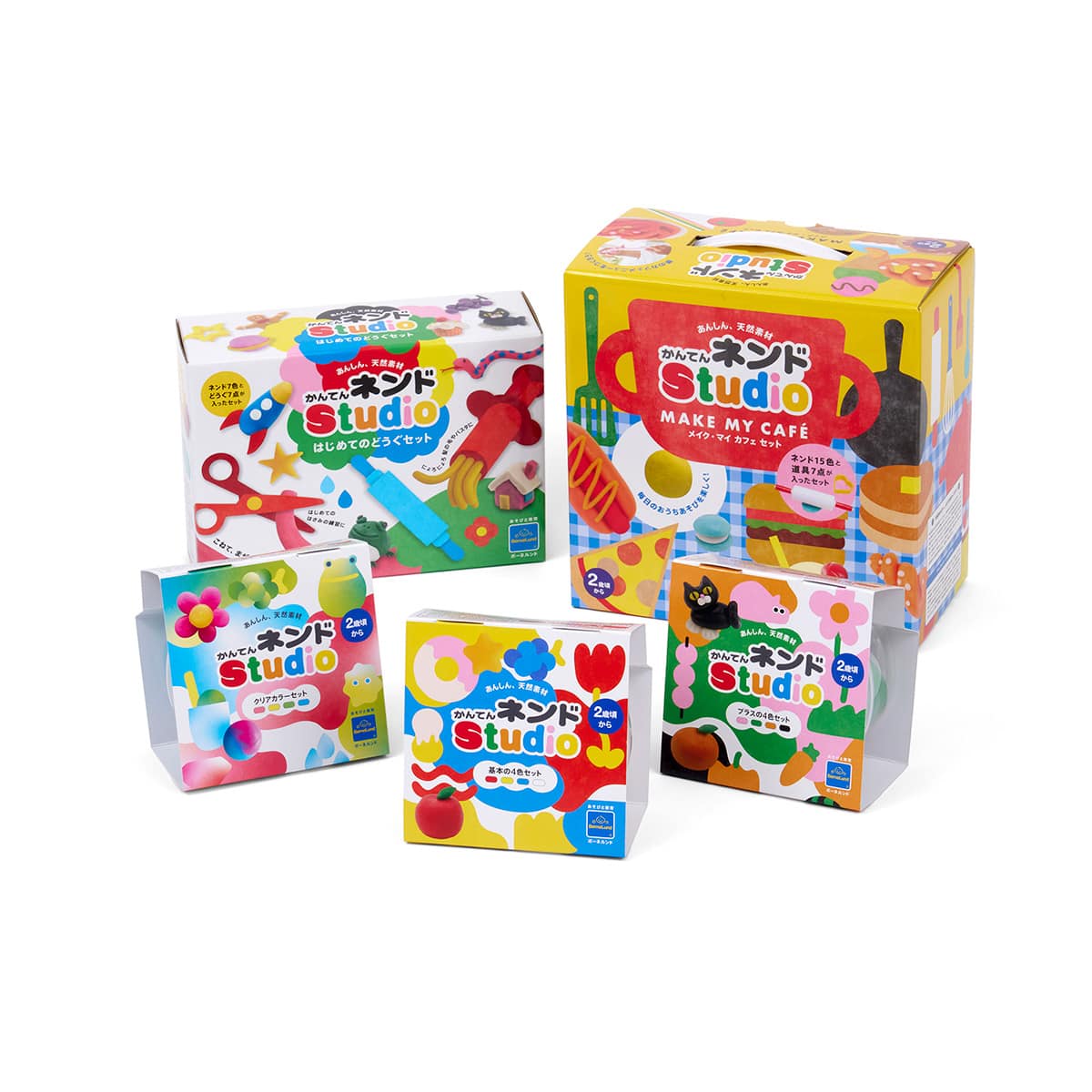 【廃盤品】EAT&RUN グッズセット かんてんネンドStudio 4色セット(基本の4色): ｜教育・保育関係者向け